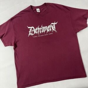 Detriment Shirt Mens 2XL Long Island New York Hardcore‎ Band Rest With Dead